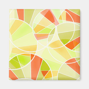 Abstraktens geometriska mönster magnet