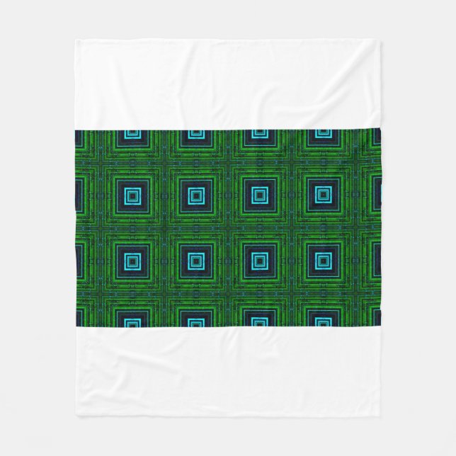 Abstraktens geometriska mönster med kaleidoskop ab fleecefilt (Framsidan)
