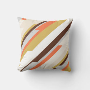 Abstraktens geometriska mönster med monogram och n kudde