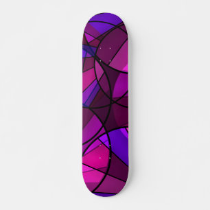 Abstraktens geometriska mönster mini skateboard bräda 18,5 cm