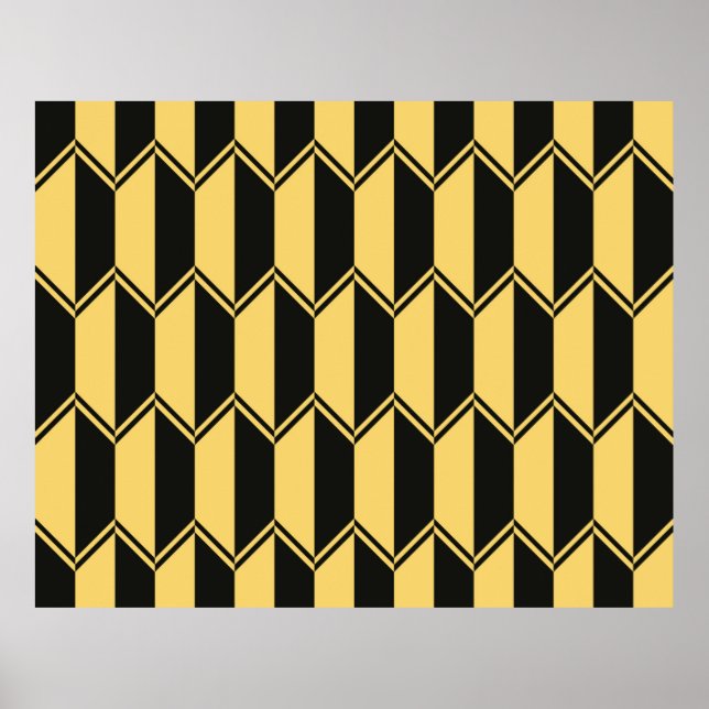 Abstraktens geometriska mönster poster (Framsidan)