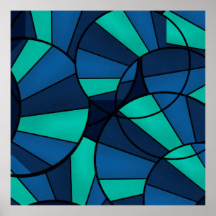 Abstraktens geometriska mönster poster