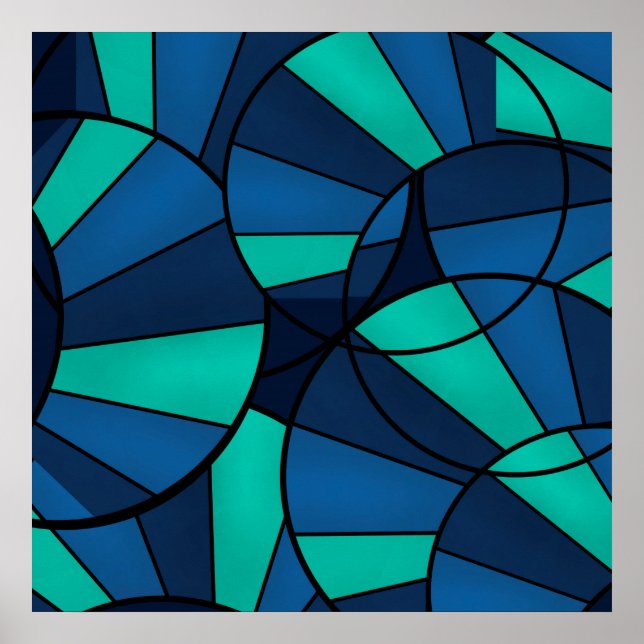 Abstraktens geometriska mönster poster (Framsidan)