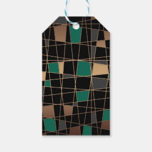 Abstraktens geometriska mönster presentetikett