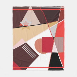 Abstraktens geometriska mönster, silke scarf shawl fleecefilt