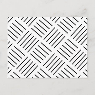 Abstraktens geometriska mönster - svart och vitt. vykort