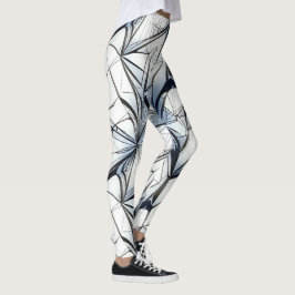 Abstraktens geometriska mönster-utformning 27- Leg Leggings