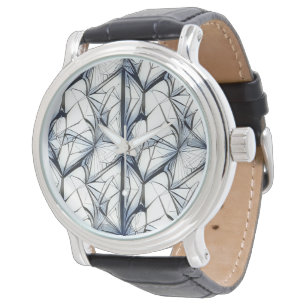 Abstraktens geometriska mönster-utformning 27-Mana Armbandsur