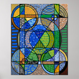 Abstraktens geometriska Poster