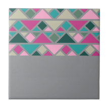 Abstraktens geometriska rosa fuchsia turkos grått