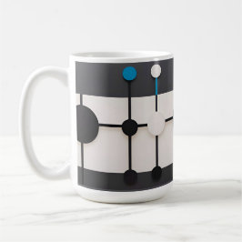 Abstraktens geometriska sammansättning med cirklar kaffemugg