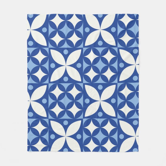 Abstraktens geometriska sömlösa mönster i skandina fleecefilt (Framsidan)