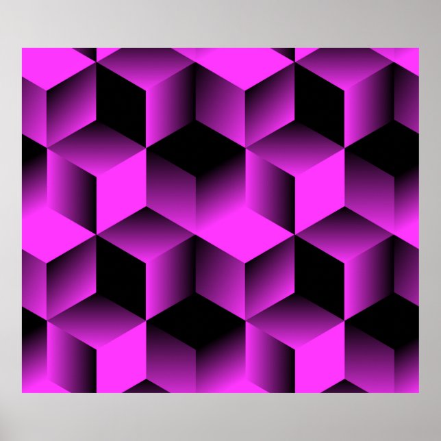 abstraktens geometriska sömlösa mönster med rutnät poster (Framsidan)