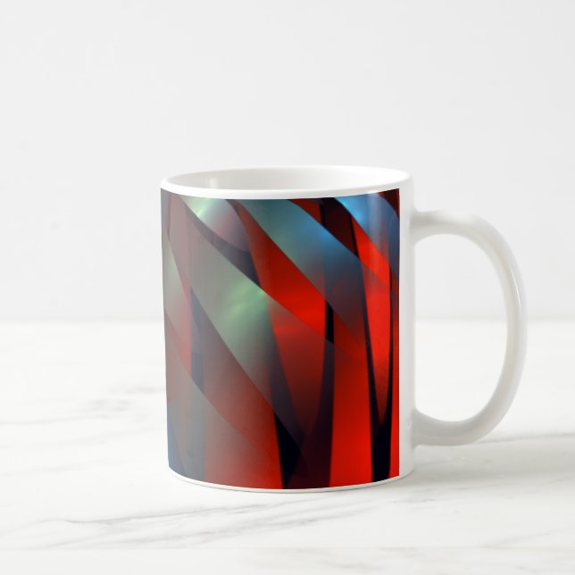 Abstraktens geometriska struktur kaffemugg (Höger)