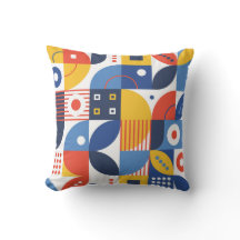 Abstraktens geometriska teckning mönster Färgfull