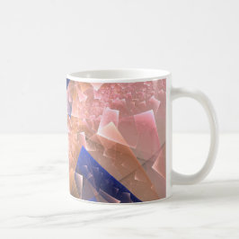 Abstraktens geometriska texturerade dekoration kaffemugg