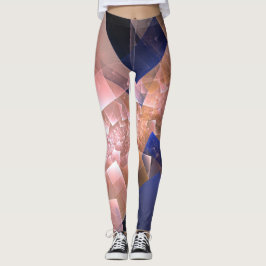 Abstraktens geometriska texturerade dekoration leggings