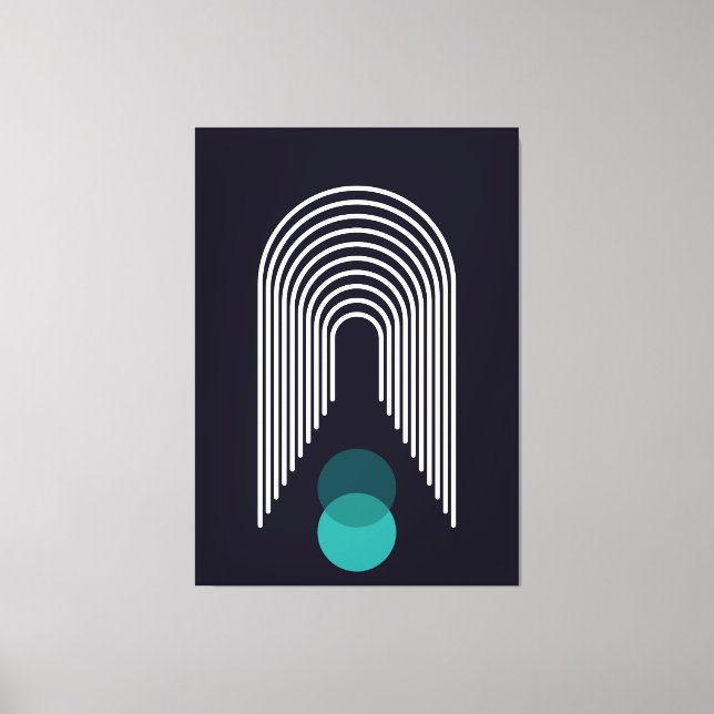 Abstraktens geometriska utformning canvastryck (Framsida)