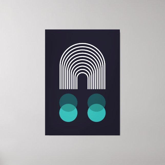 Abstraktens geometriska utformning canvastryck (Framsida)