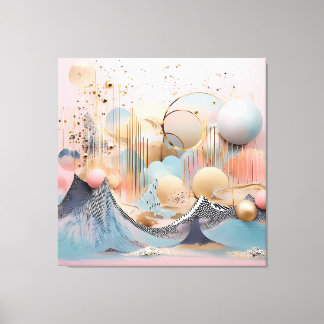 Abstraktens geometriska utformning canvastryck