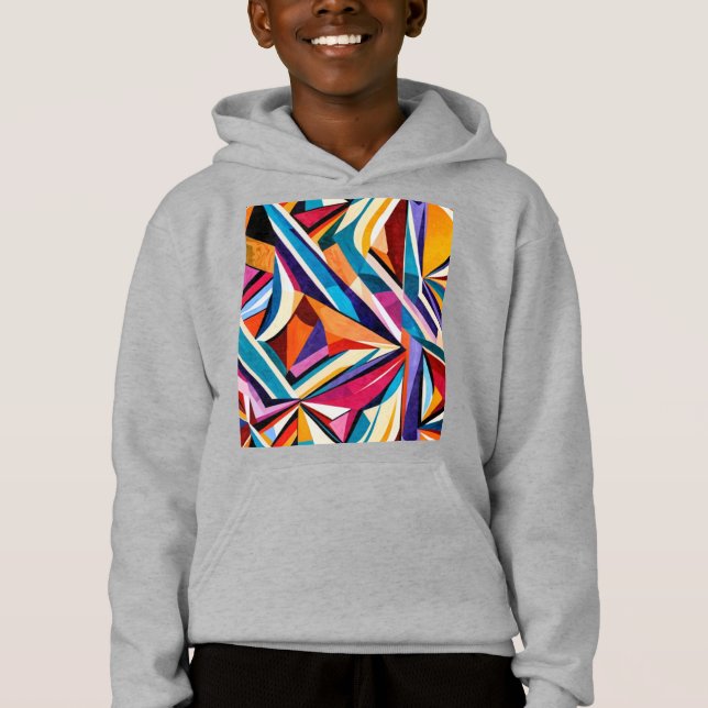Abstraktens geometriska yta art 1223-Barn T Shirt (Framsida)