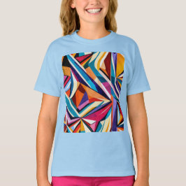 Abstraktens geometriska yta art 1223-Barn T Shirt