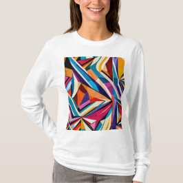 Abstraktens geometriska yta art 1223 - Longsleeve T Shirt