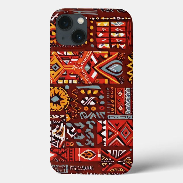 Abstraktens geometriska yta art 1224-Iphone case (Baksida)