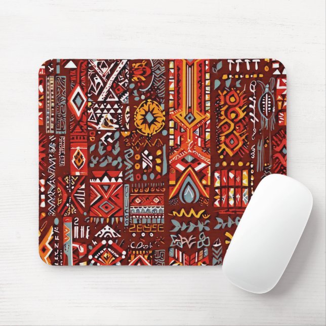 Abstraktens geometriska yta-grafik 1224 - Mousepad Musmatta (Med mus)