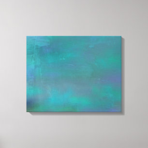 Abstraktens Grönt och Lila Canvastryck
