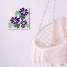 Abstraktens Grönt och Lila Klöver och nedre dörr