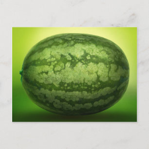 Abstraktens Grönt Rind i vattenmelon Vykort