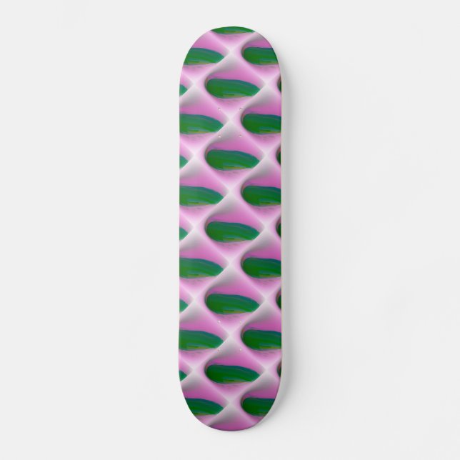 abstraktens grönt skateboard bräda 20,5 cm (Framsida)