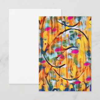 Abstraktens Gult Tilläggskort