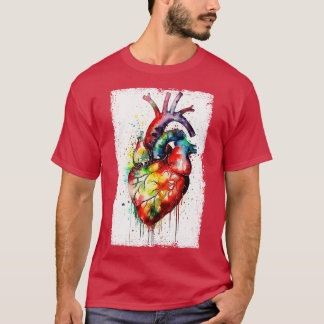 Abstraktens hjärtkonst t shirt