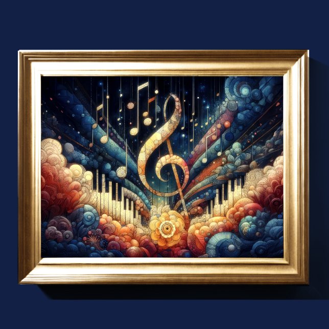 Abstraktens konstnärliga musiktema poster (Skapare uppladdad)