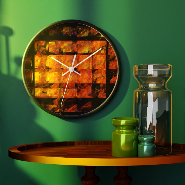 Abstraktens konstrunda stor klocka (The Wall Abstract Art Round Wall Clock)