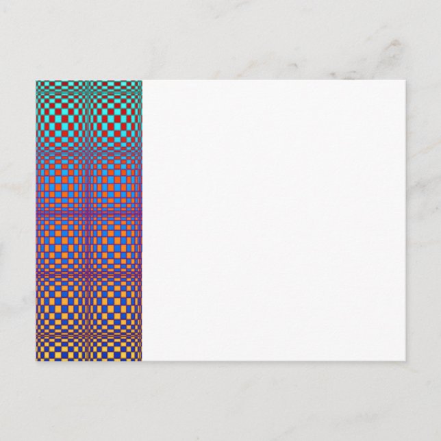 Abstraktens kvadrat 2 vykort (Framsida)