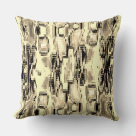 Abstraktens kvadrater bildade från repor över beig kudde