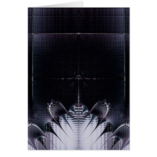 Abstraktens Lila Hälsningskort (Framsidan)