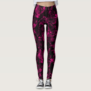 Abstraktens lila leggings