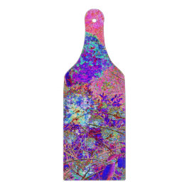 Abstraktens Lila och Blue Hydrangea med Magenta