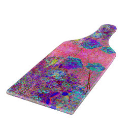 Abstraktens Lila och Blue Hydrangea med Magenta