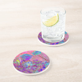 Abstraktens Lila och Blue Hydrangea med Magenta Underlägg