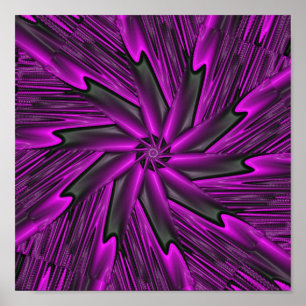 Abstraktens Lila Poster