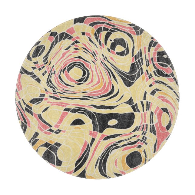 Abstraktens linjegeoo mönster, topografisk design. (Framsidan)