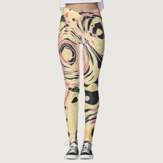 Abstraktens linjegeoo mönster, topografisk design. leggings