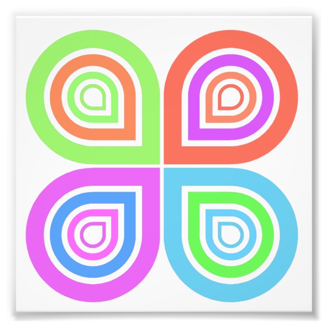 Abstraktens logotyp fototryck (Framsidan)