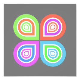 Abstraktens logotyp fototryck