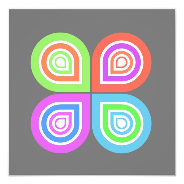 Abstraktens logotyp fototryck (Framsidan)